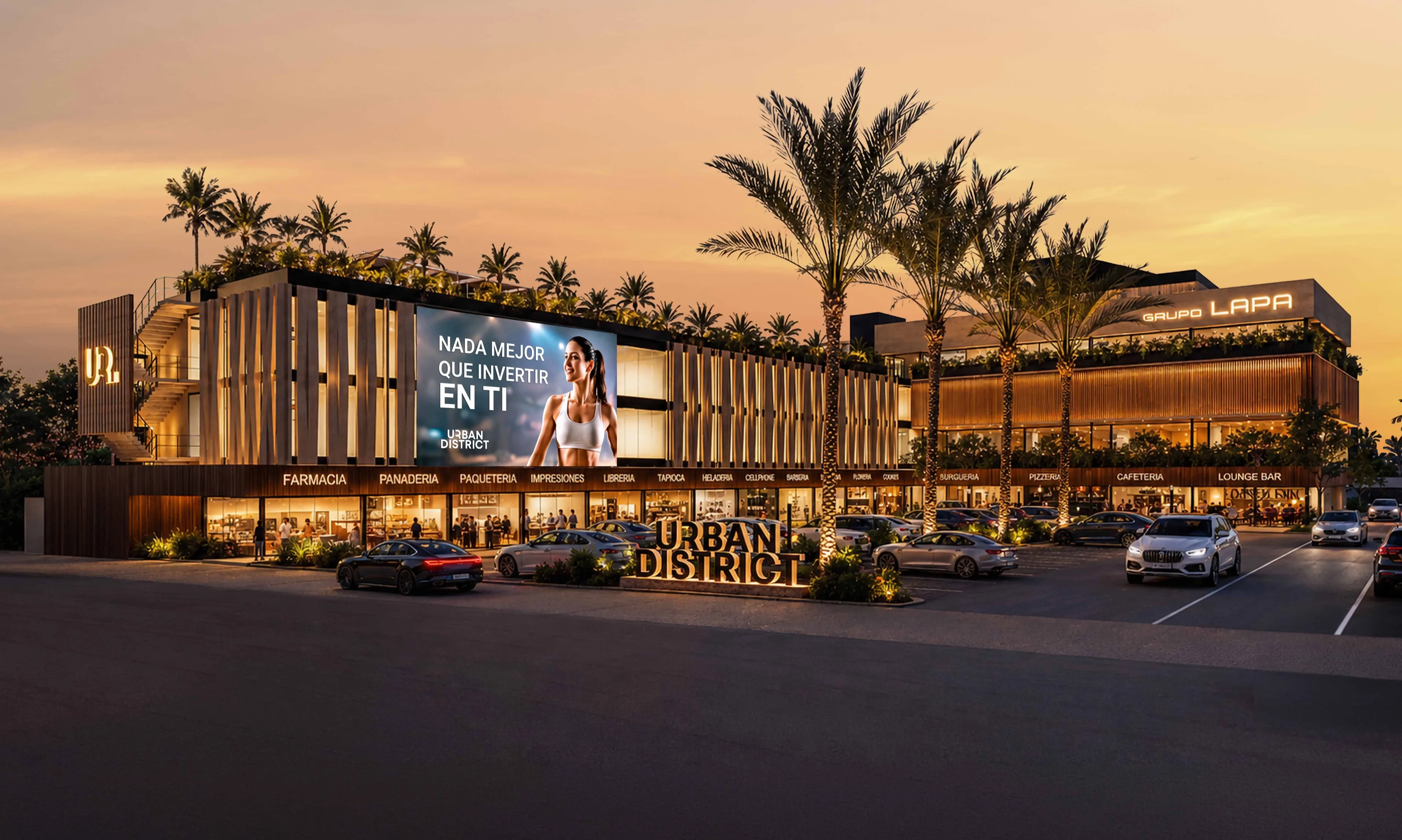 Render arquitectónico de Urban District